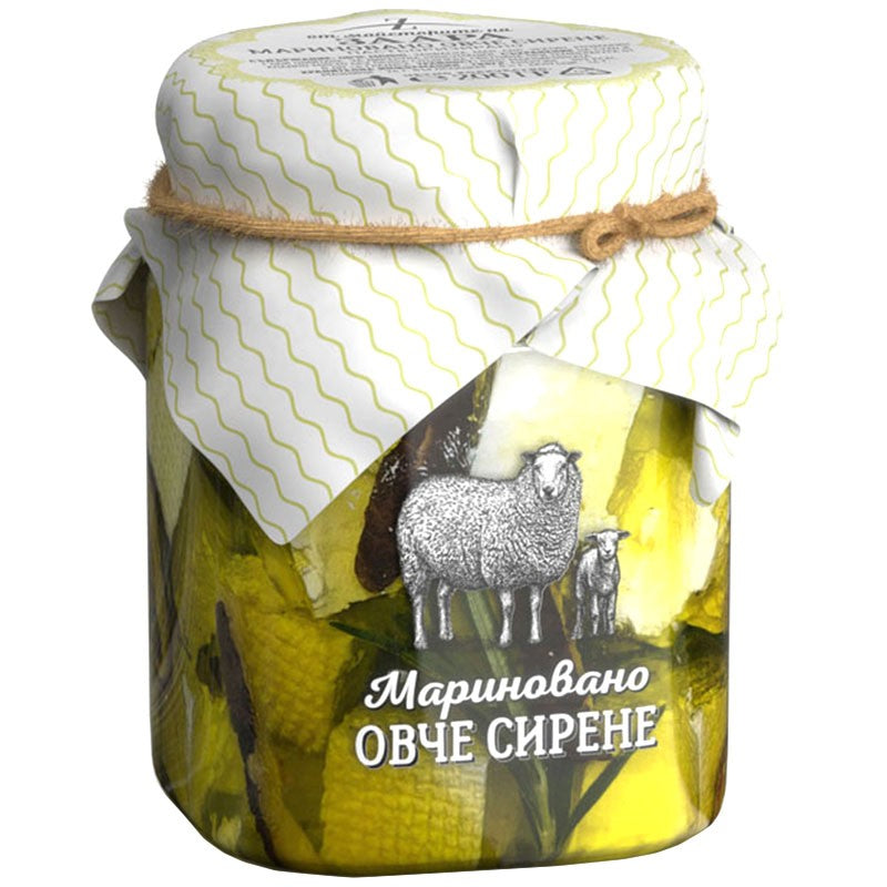 Български продуктМариновано Овче Сирене в Зехтин с Розмарин и Гъби Шийтаке от Млекарница Заара