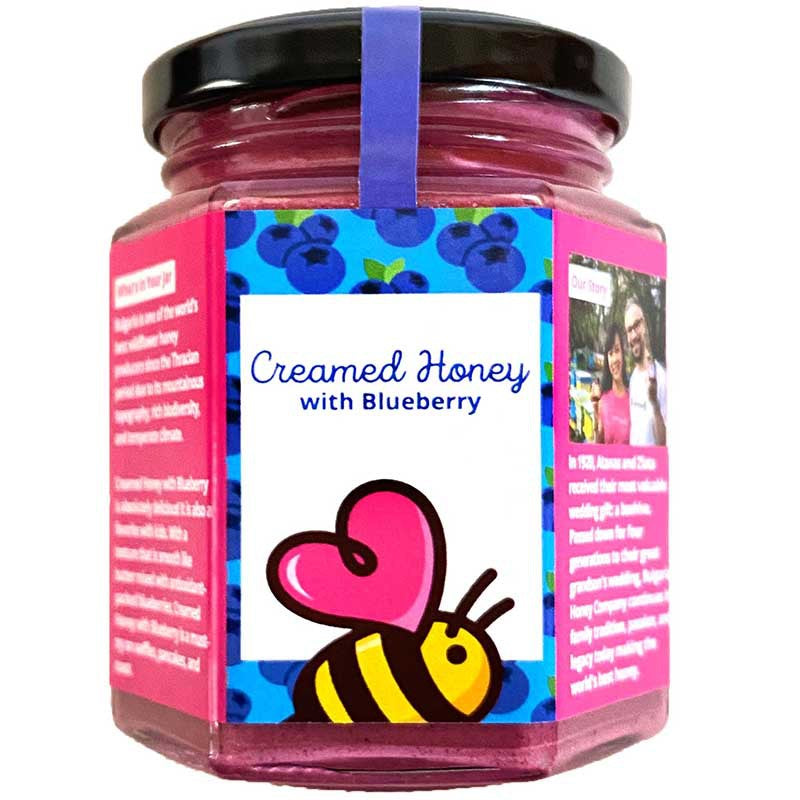 Български продуктКрем мед Bulgarian Honey Co. с Боровинки