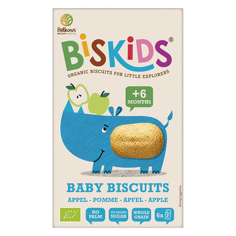 Био Бисквити Belkorn Biskids Детски Ябълка без Добавена Захар