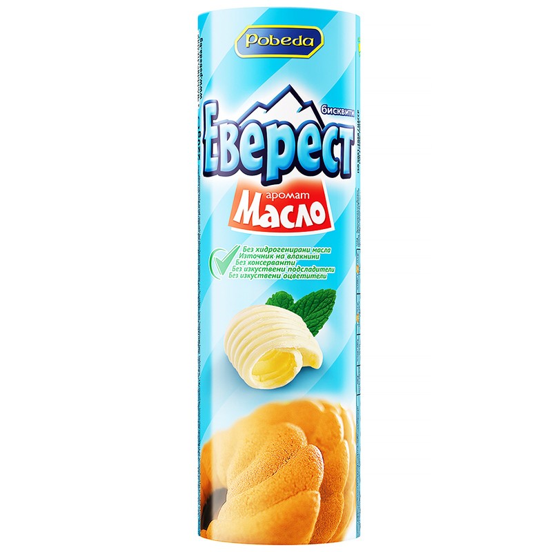 Български продуктБисквити Еверест Масло
