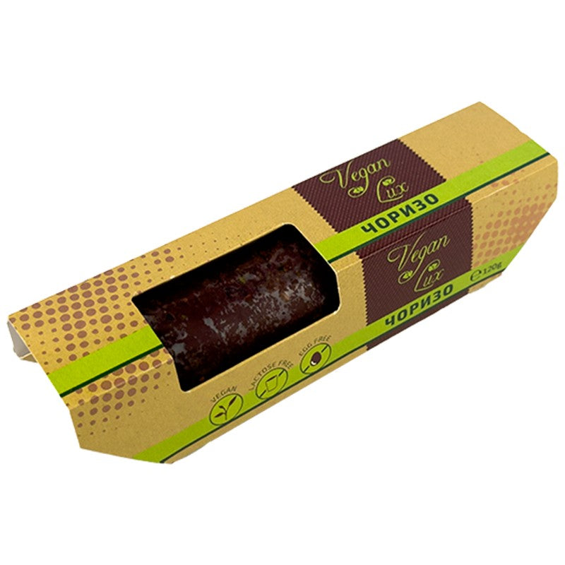Български продуктВеган Колбас Чоризо Vegan Lux на Пшенична Основа