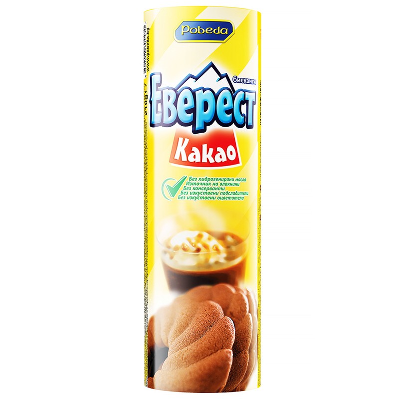 Български продуктБисквити Еверест Какао