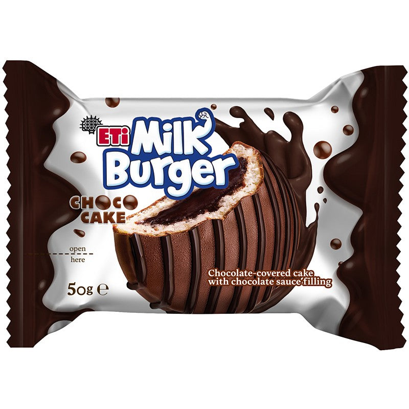 Кекс ETi Milk Burger Choco Cake
