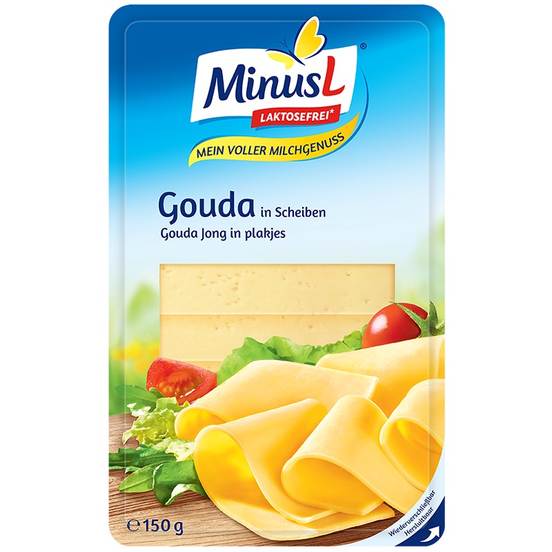 Продуктът не е наличен: Сирене Гауда MinusL Слайс без Лактоза