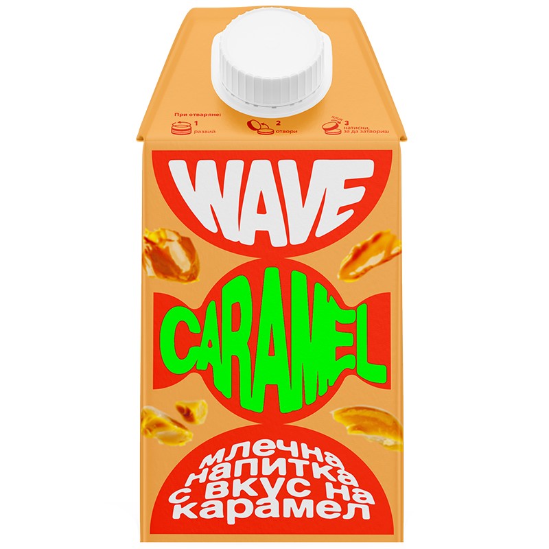 Млечна Напитка Wave с Вкус на Карамел