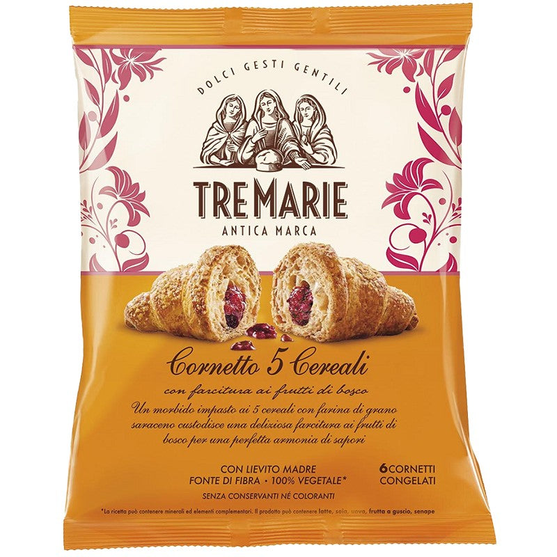 Кроасани Tre Marie Cornetto с Пълнеж Сладко от Горски Плодове Пълнозърнести