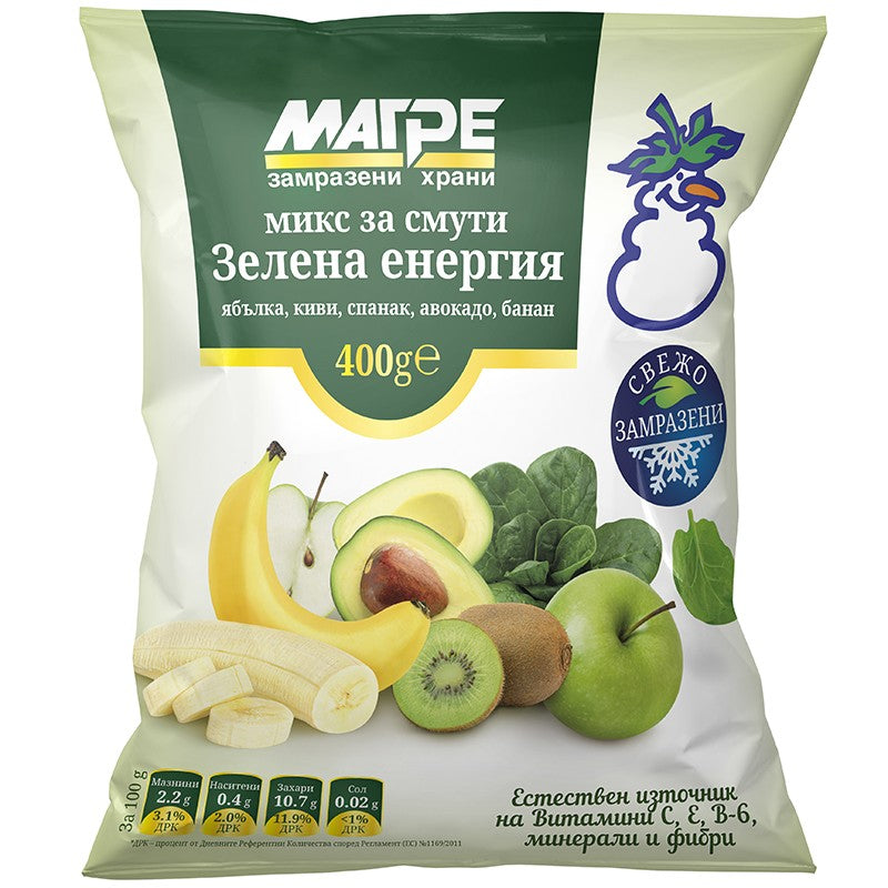 Микс Магре Зелена Енергия за Смути Замразен