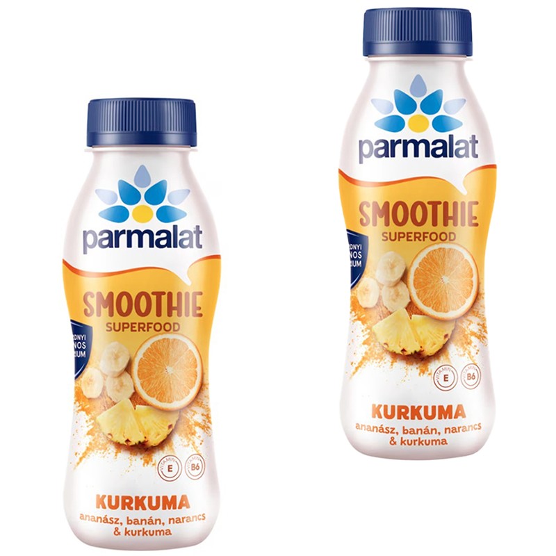 Млечна Напитка Parmalat Смути Куркума с Ананас, Банан и Портокал