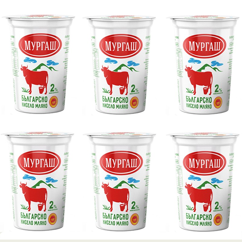 Български продуктКисело Мляко Мургаш 2% ЗНП