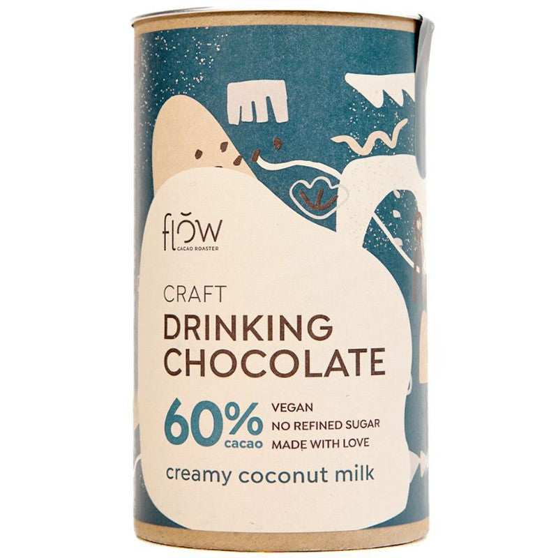 Български продуктШоколад за Пиене с 60% Какао с Кокосово Мляко от Flow Cacao Roasters