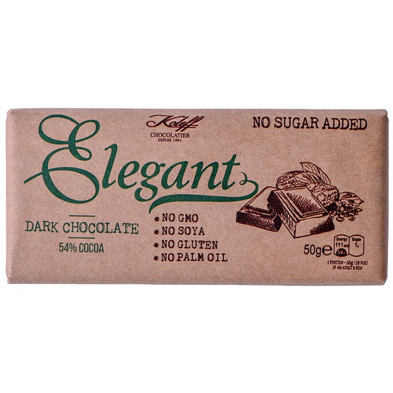 Български продуктШоколад Koleff Elegant Натурален 54% Какао без Добавена Захар
