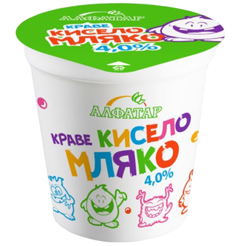 Български продуктКисело Мляко Краве 4% от Ферма Алфатар
