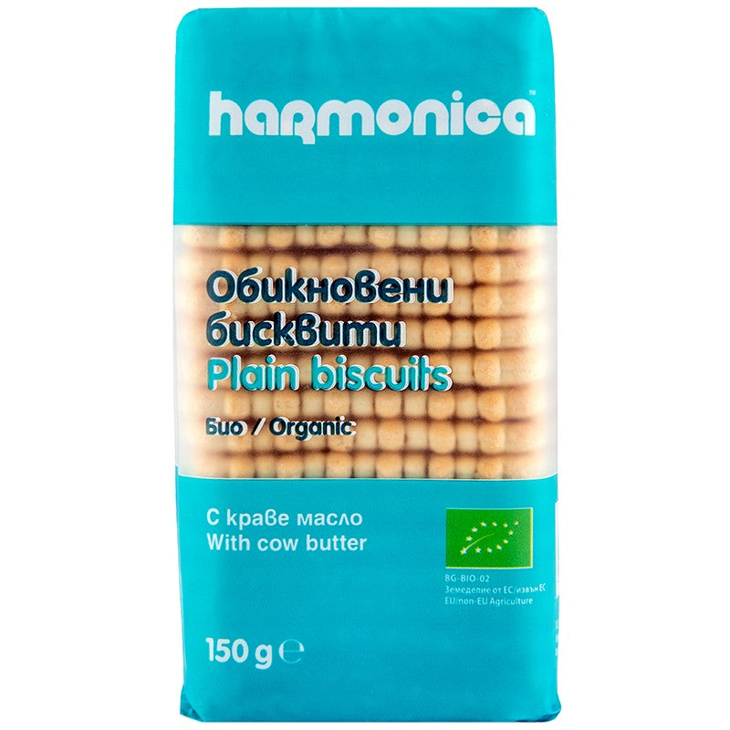 Български продуктБио Обикновени Бисквити Harmonica с Краве Масло 10%
