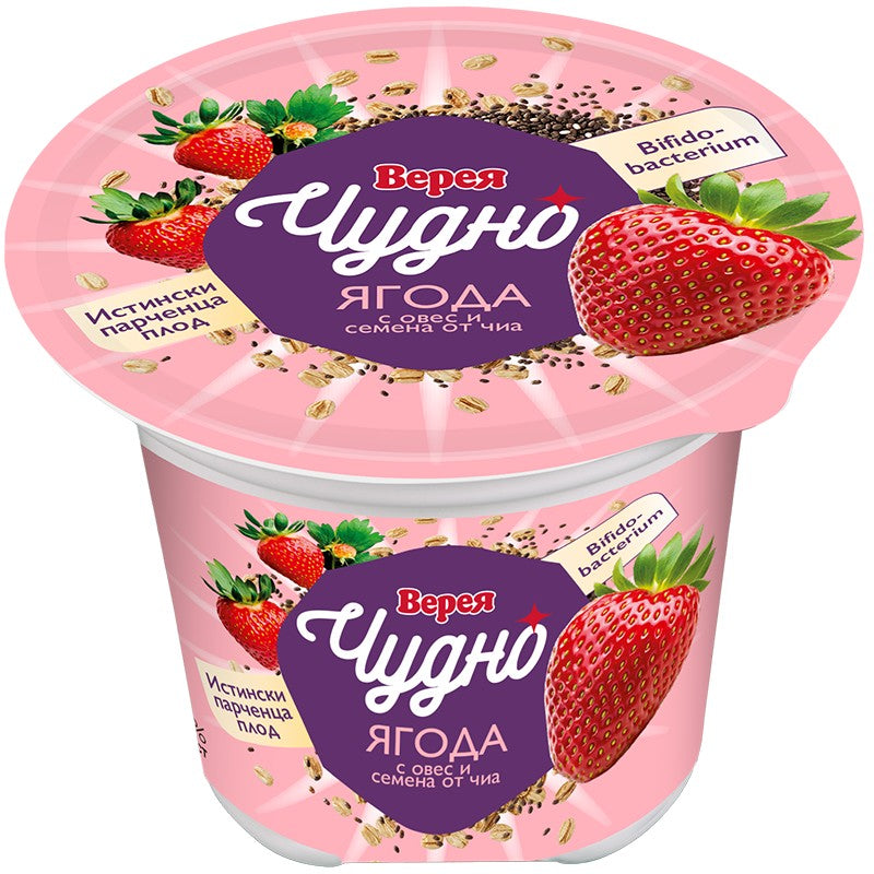 Йогурт Верея Чудно Ягода с Овес и Чиа 3,4%