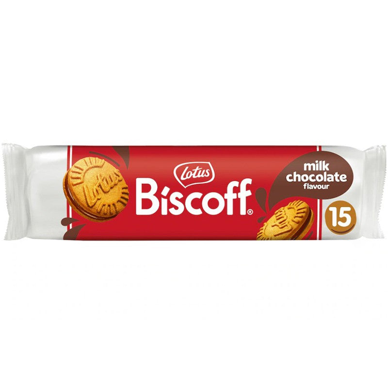 Бисквити Lotus Biscoff Карамелени с Пълнеж Вкус Млечен Шоколад