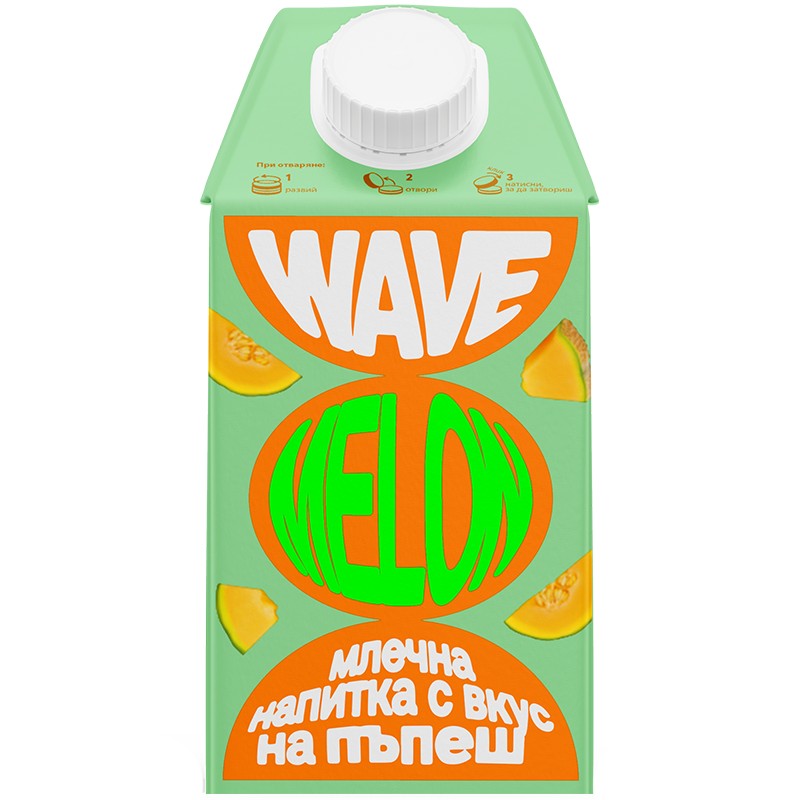 Млечна Напитка Wave с Вкус на Пъпеш