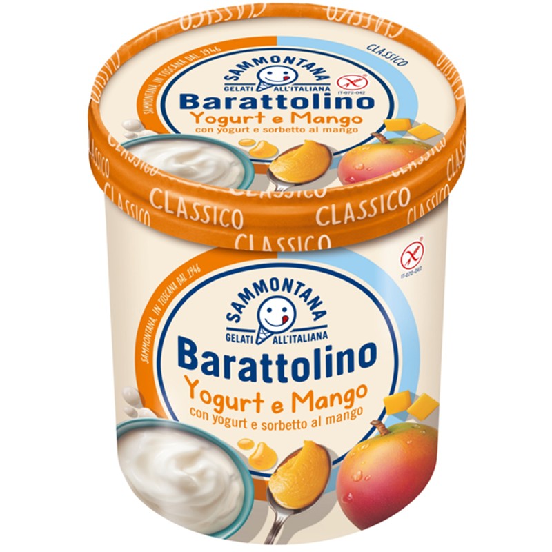 Джелато Barattolino Йогурт и Манго