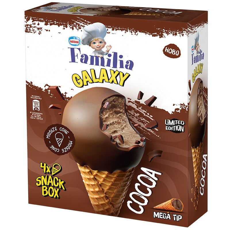 Сладолед Фамилия Galaxy Какао Мултипак