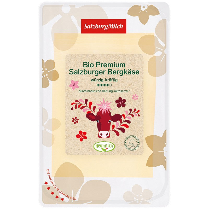 Био Премиум Сирене Salzburg Milch Bergkäse 50% Слайс без Лактоза