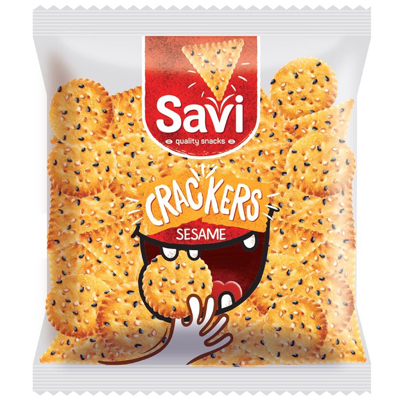 Български продуктКрекери Savi със Сусам