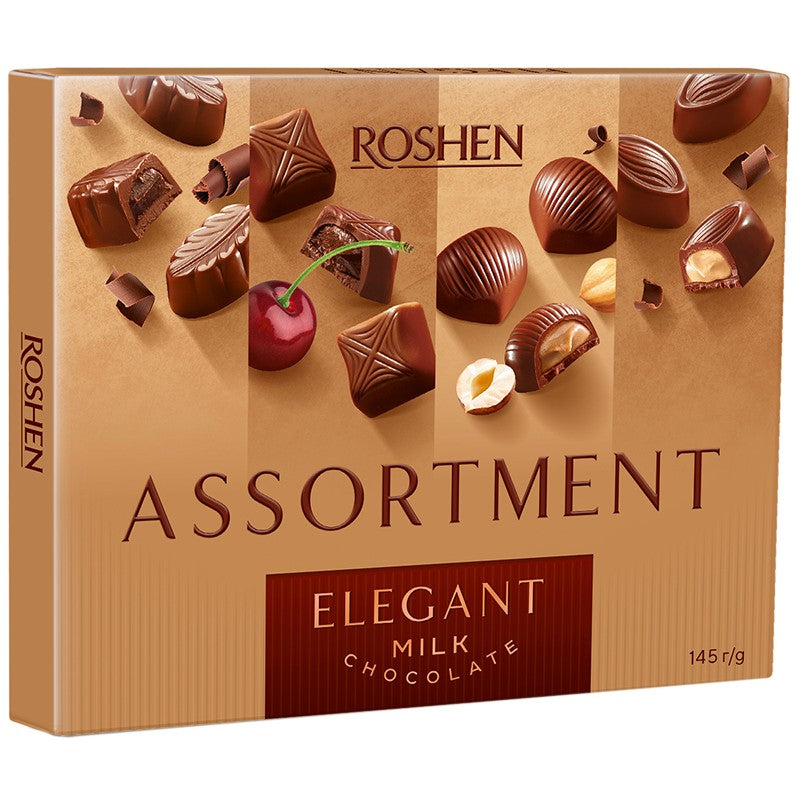 Шоколадови Бонбони Roshen Assortment Елегант с Млечен Шоколад
