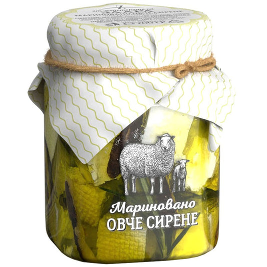 Български продуктМариновано Овче Сирене в Зехтин с Розмарин и Гъби Шийтаке от Млекарница Заара