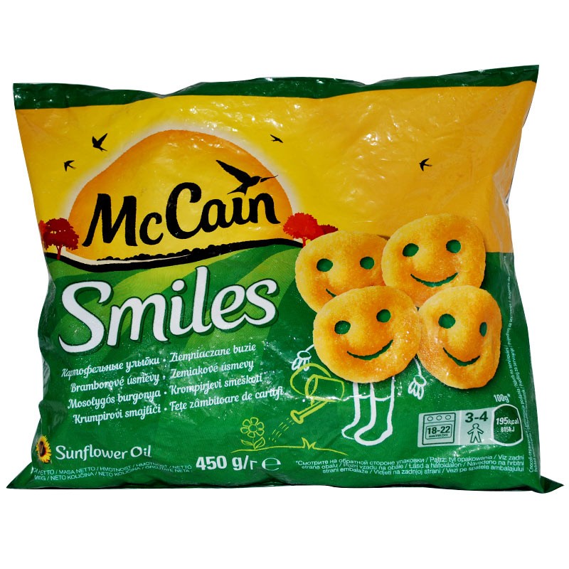 Картофи McCain Усмивки Замразени