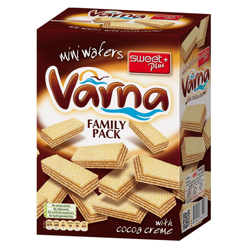 Български продуктВафли Варна Sweet Plus Мини с Какаов Крем