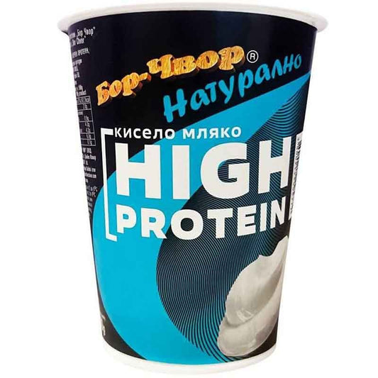 Български продуктКисело Мляко Бор Чвор с Добавен Протеин Натурално