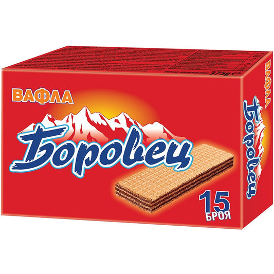 Български продуктВафли Боровец 15 бр