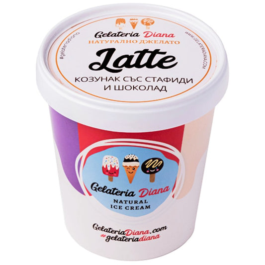 Български продуктДжелато Козунак с Шоколад и Стафиди от Джелатерия Диана