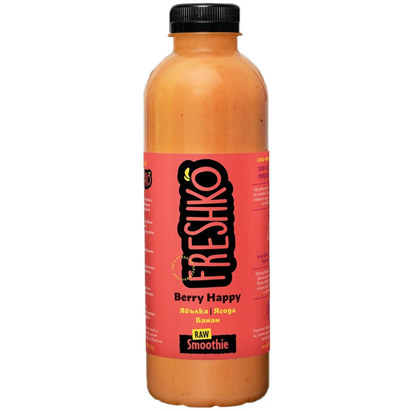 Български продуктСмути Freshko Berry Happy Ябълка, Ягода и Банан