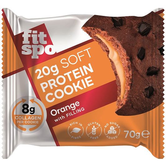 Български продуктПротеинова Бисквитка FitSpo Портокал без Добавена Захар и Глутен