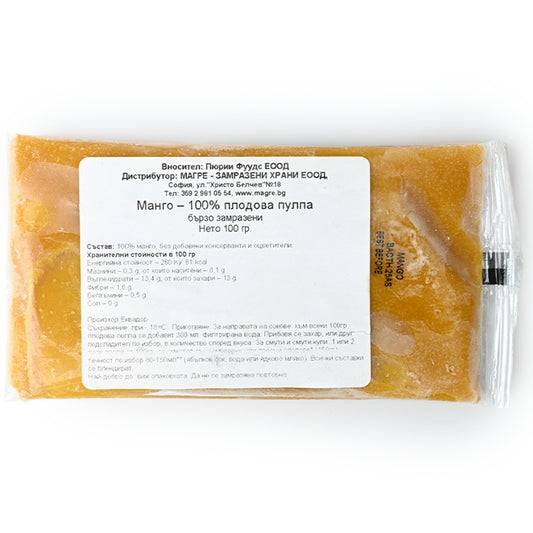 Плодово Пюре за Смути Puree Foods Манго 100% Плодова Пулпа