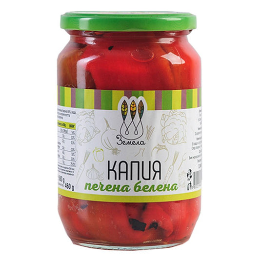 Български продуктПечени Чушки Земела Белена без Оцет