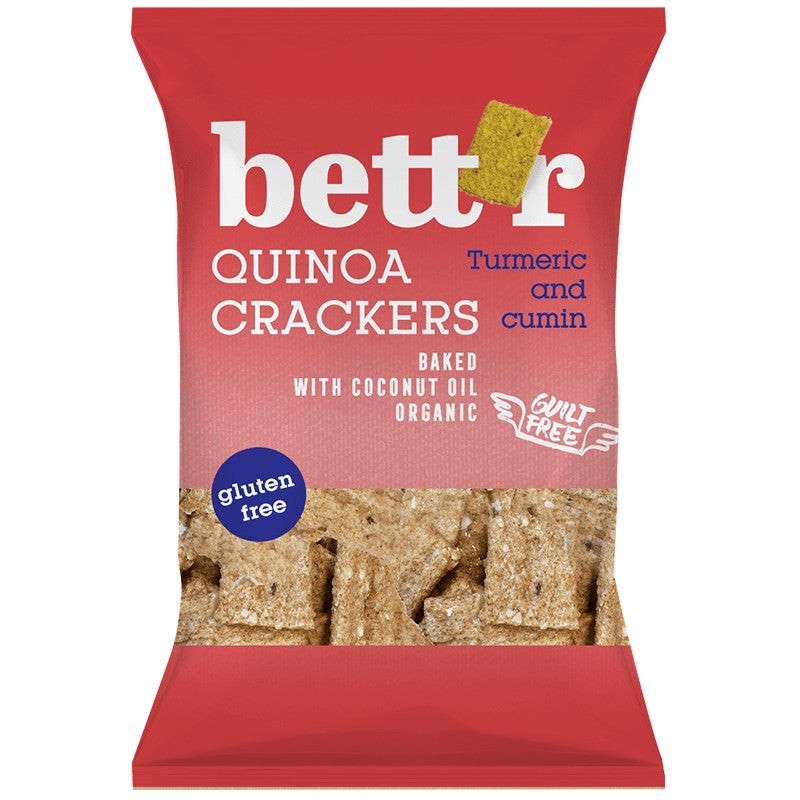 Български продуктБио Крекери Bettr Киноа с Куркума и Кимион без Глутен