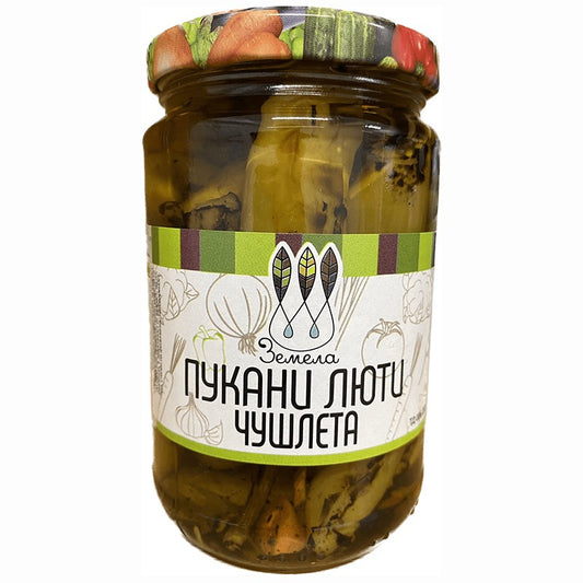 Български продуктЛюти Чушки Земела Шипка Пукани