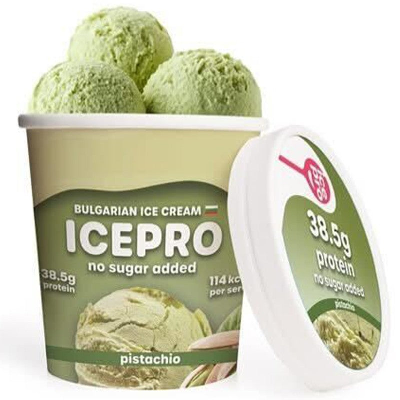 Български продуктПротеинов Сладолед IcePro с Вкус на Шамфъстък без Добавена Захар