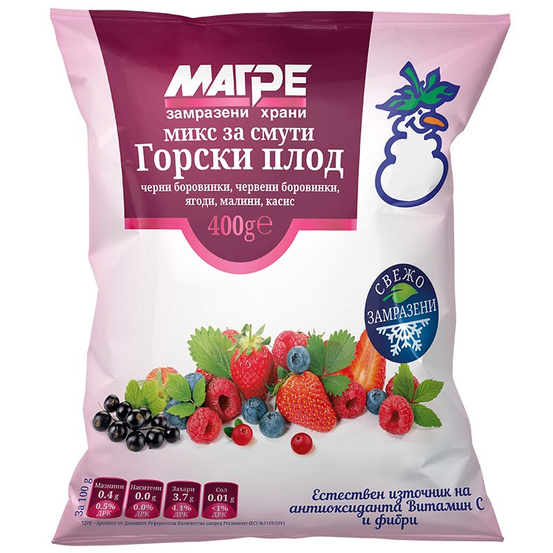 Микс Магре Горски Плодове за Смути Замразен