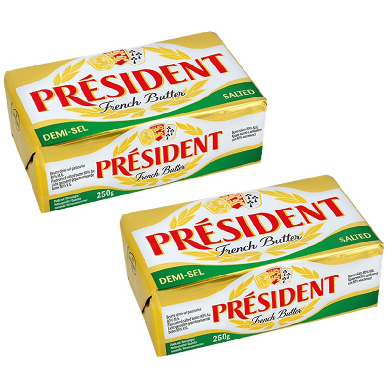Краве Масло President със Сол 80%