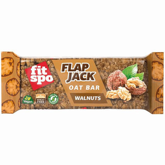Български продуктОвесен Бар FitSpo Flap Jack  Орехи и Фурми