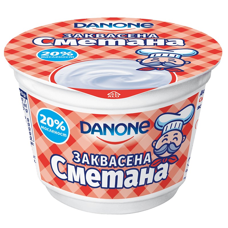 Сметана Danone Заквасена 20%