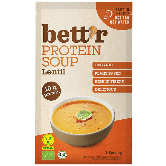Български продуктБио Протеинова Супа Bettr с Червена Леща Веган