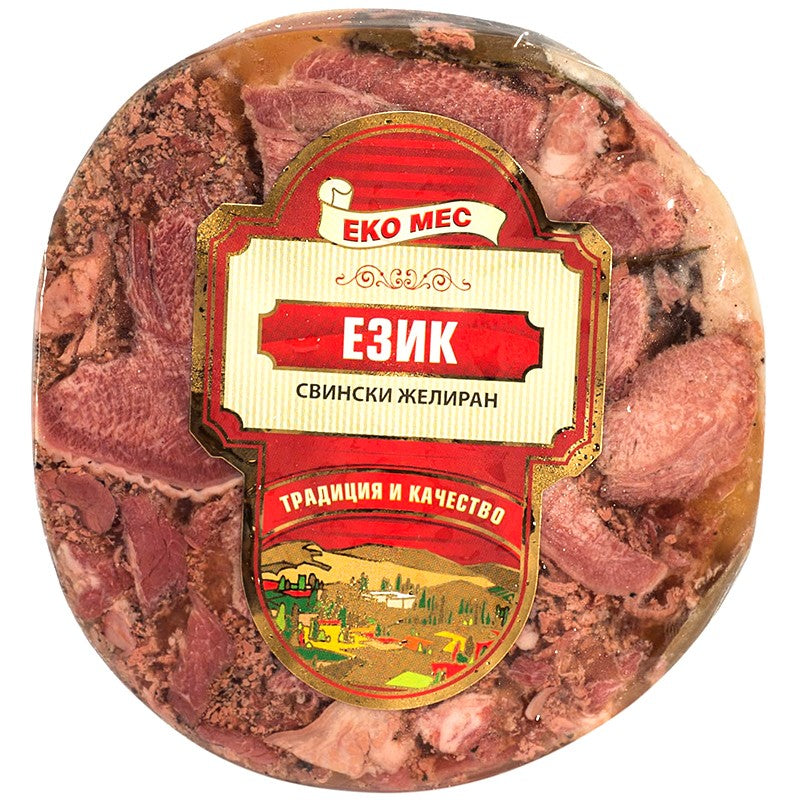 Български продуктЕзик Еко Мес Свински Желиран