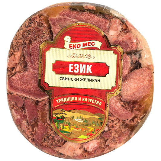 Български продуктЕзик Еко Мес Свински Желиран