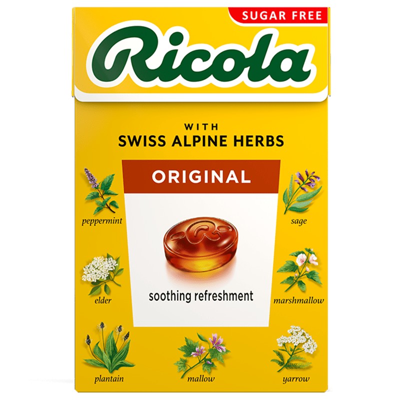 Билкови Бонбони Ricola Оригинал без Добавена Захар