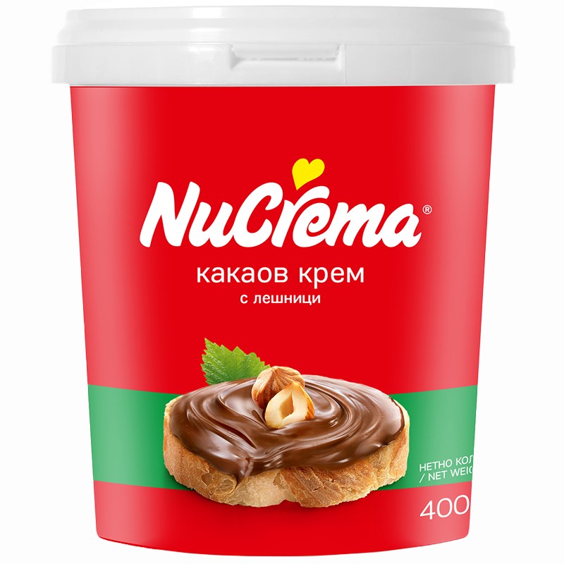 Български продуктКакаов Крем Nucrema с Лешници 1%