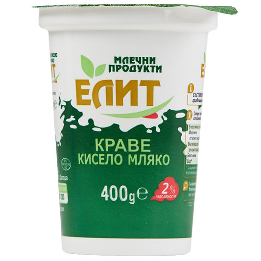 Български продуктКисело Мляко Елит Краве 2%