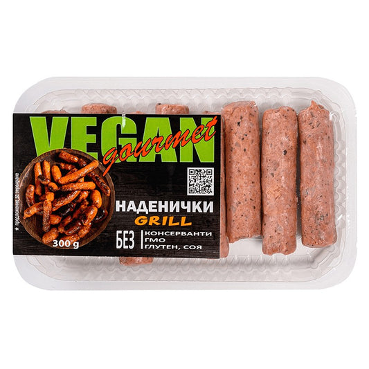 Български продуктНаденички Vegan Gourmet Grill на Грахова Основа Веган 8 бр.
