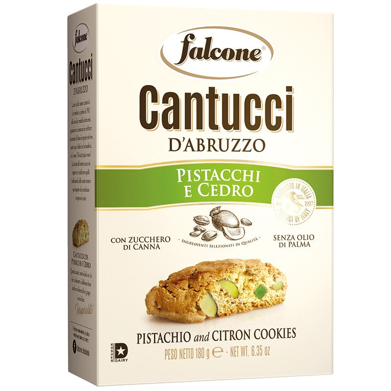 Бисквитки Falcone Cantucci Al Pistacchio E Cedro с Шамфъстък и Лимон